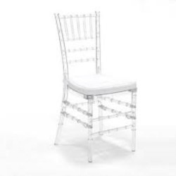Clear Chivari Chair With Cushion